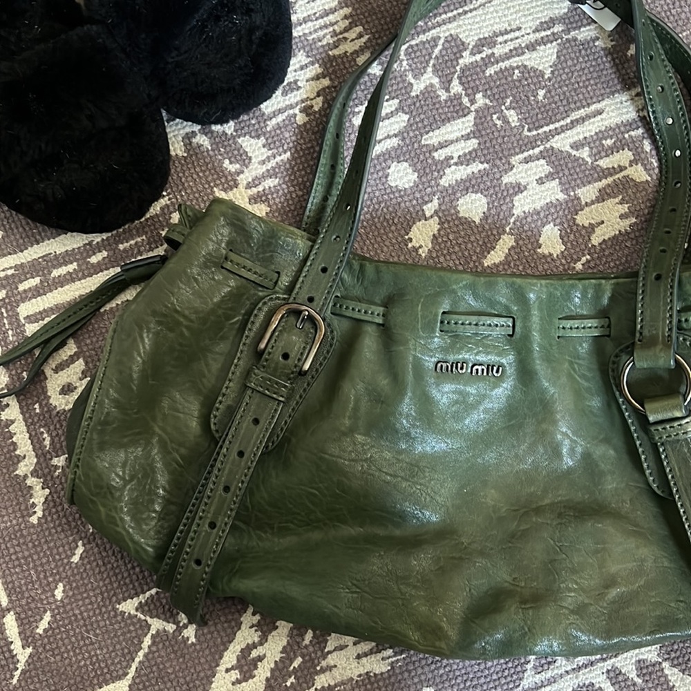 Miu Miu - green shoulder bag